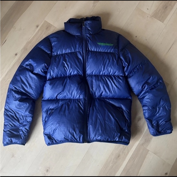 Nike Other - nike sportswear flight puffer mens medium royal blue green reversible coat